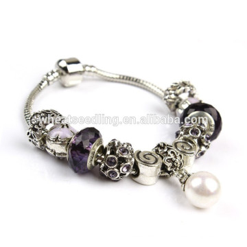 2015 nouveau design perles charme bracelet brésilien